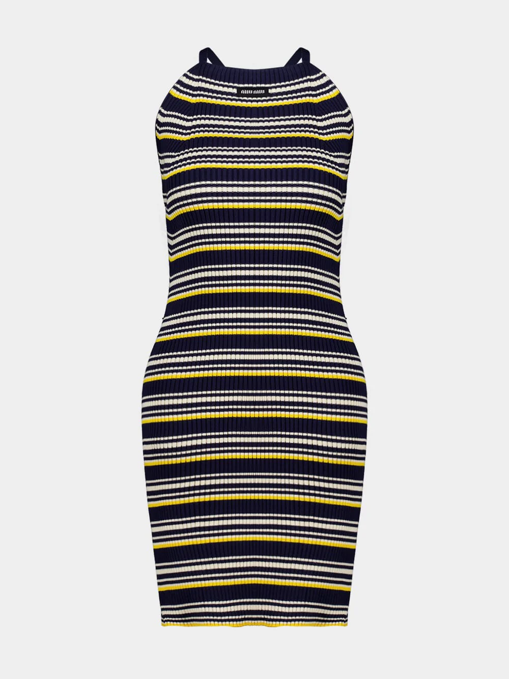 Blue Striped Cotton Dress