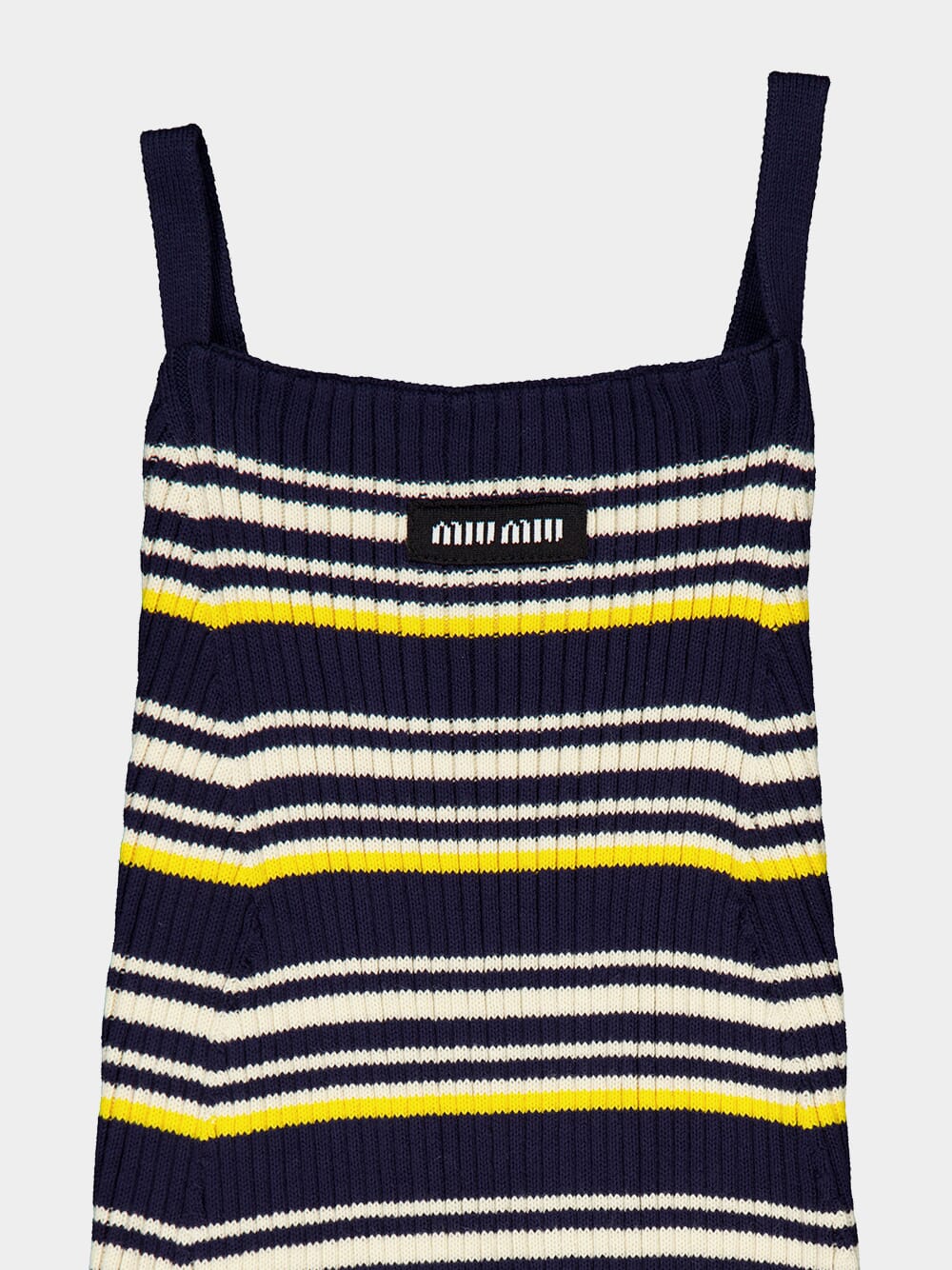 Blue Striped Cotton Dress - Image 3