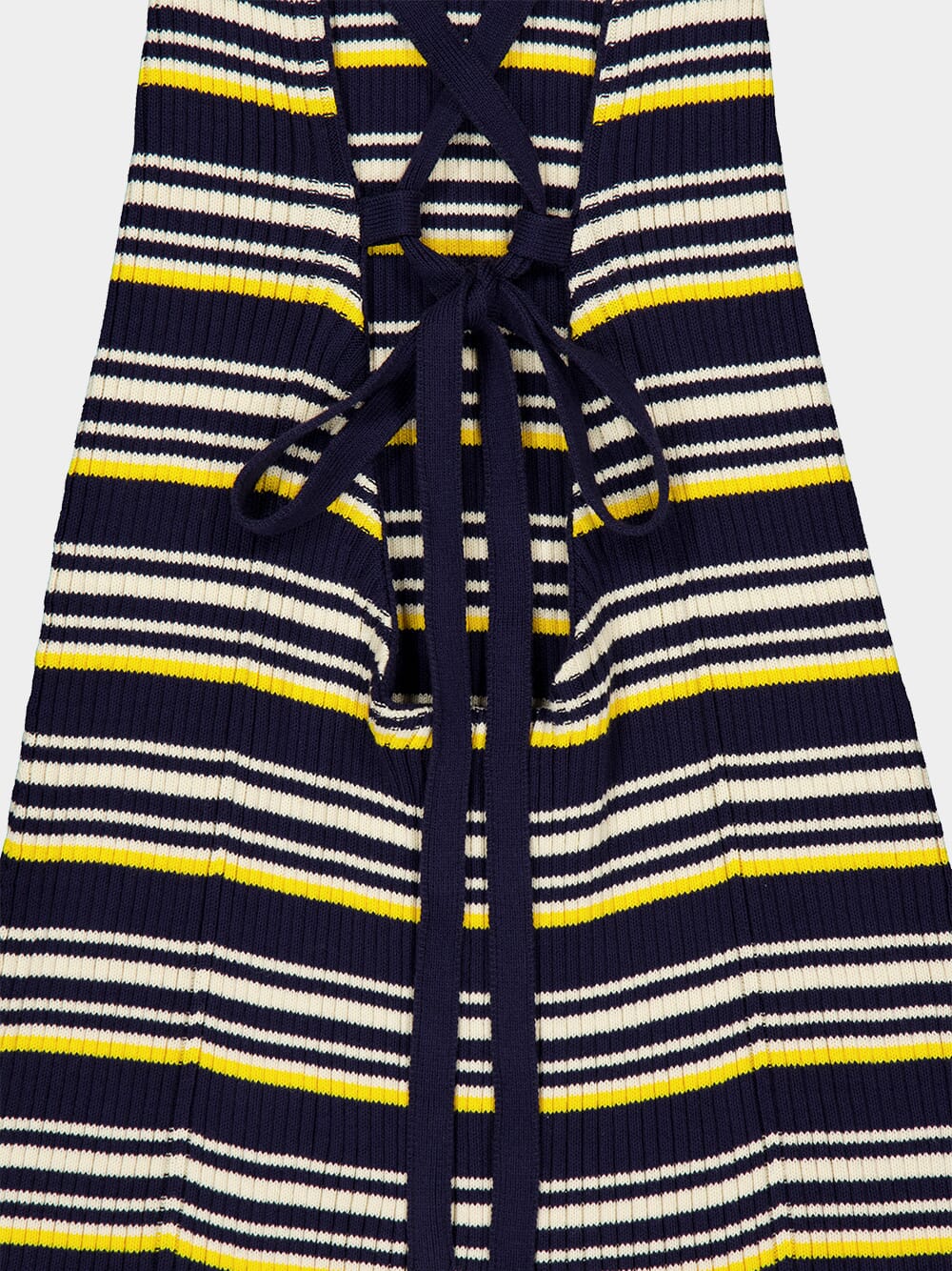Blue Striped Cotton Dress - Image 4