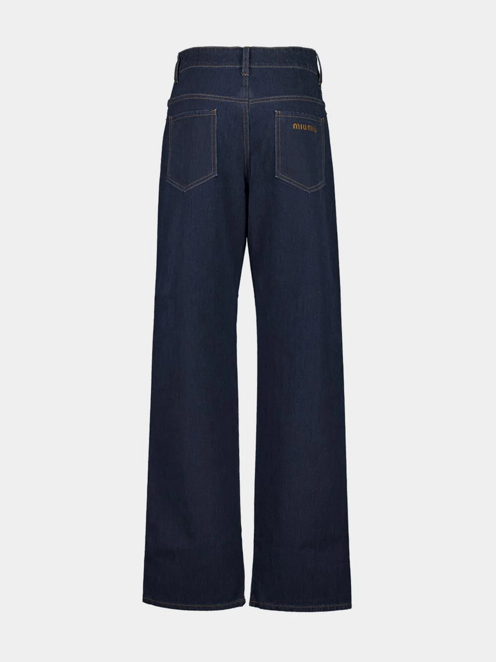 Blue Wide-Leg Denim Jeans - Image 2