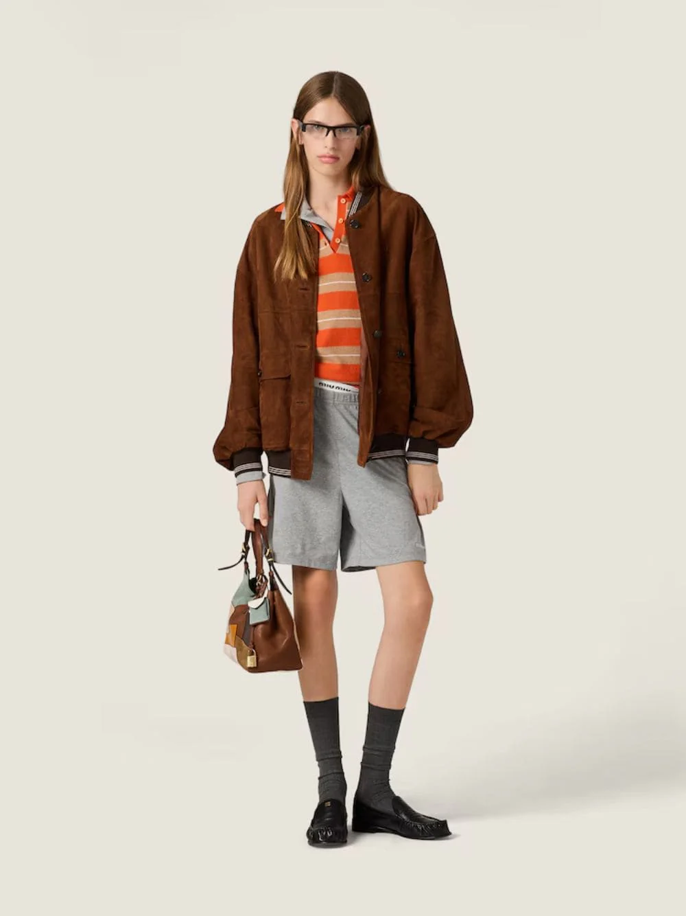 Brandy Suede Blouson Jacket