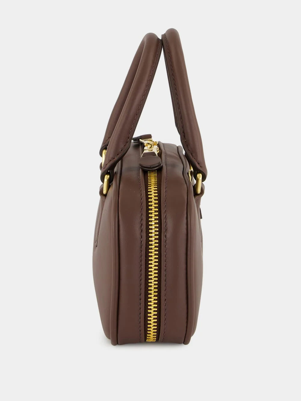 Briarwood Brown Arcadie Leather Mini Bag - Image 6