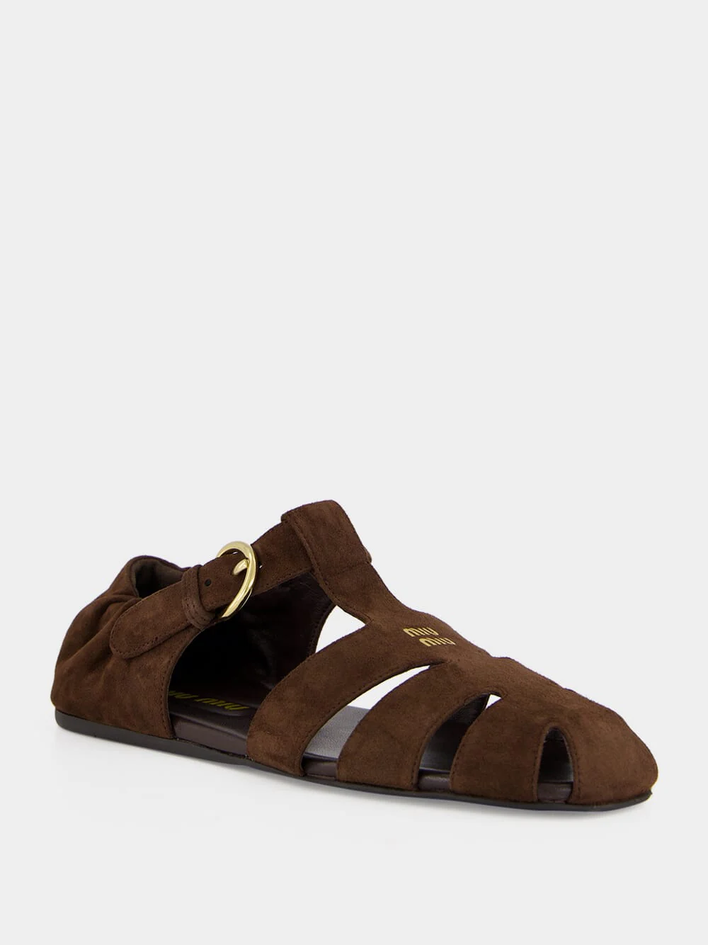 Brown Suede Fisherman Sandals - Image 2