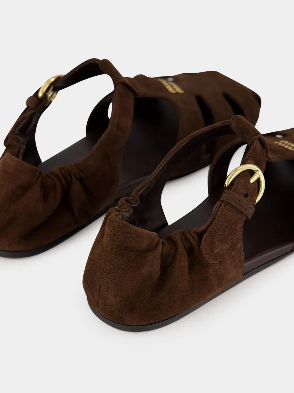 Brown Suede Fisherman Sandals - Image 6