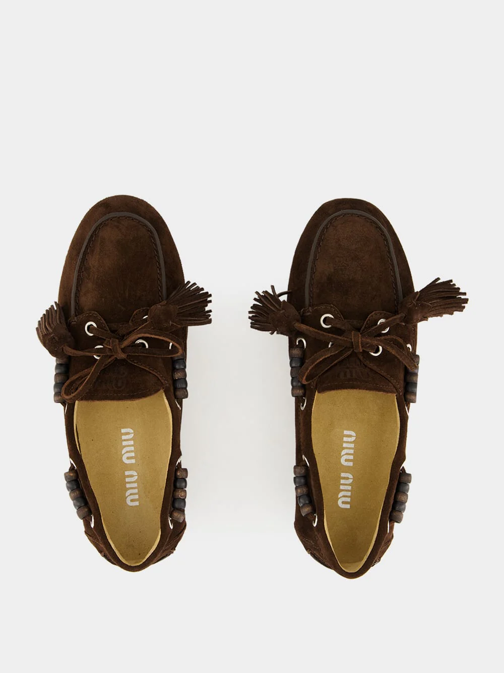 Brown Suede Tassel Loafers - Image 4