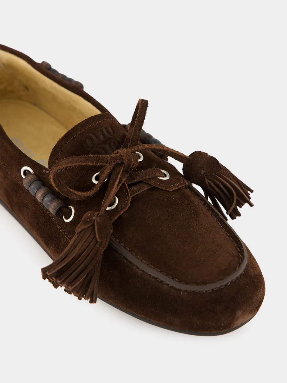 Brown Suede Tassel Loafers - Image 6