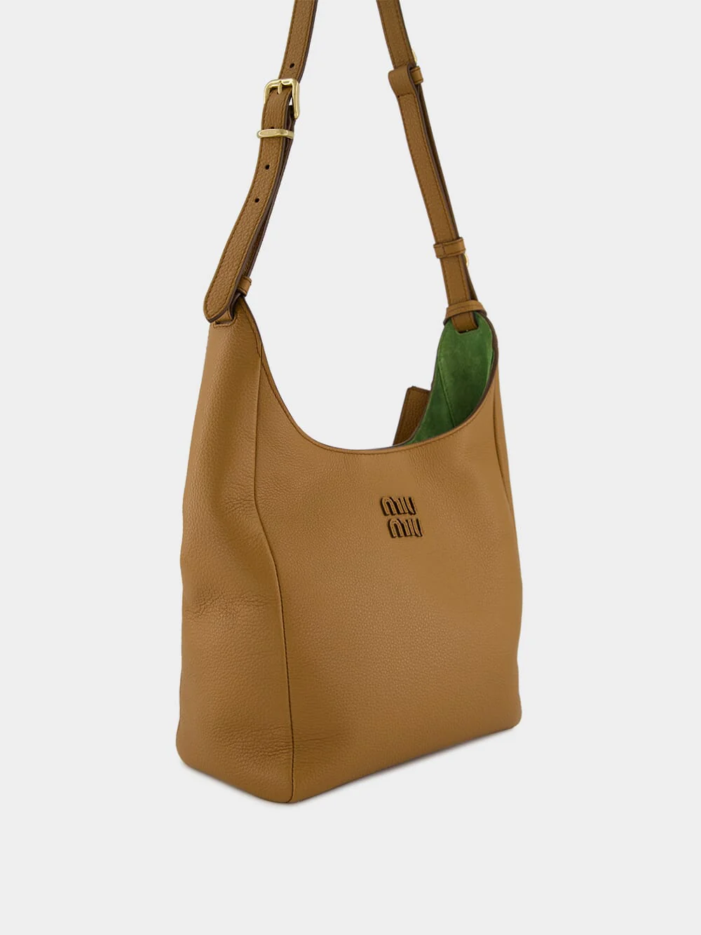 Caramel Calf Leather Hobo Bag - Image 2