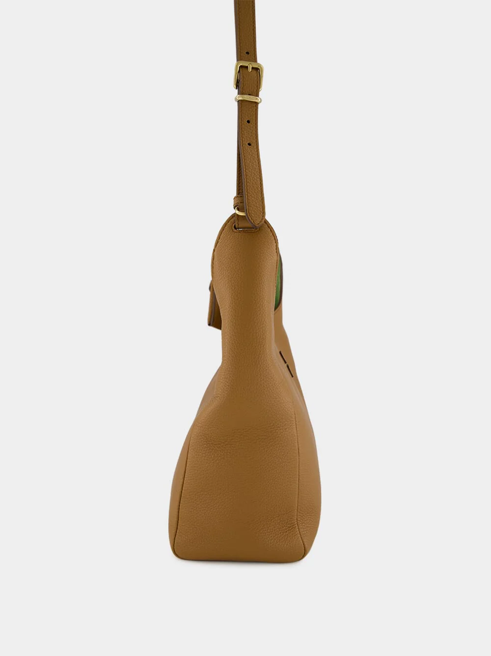 Caramel Calf Leather Hobo Bag - Image 3