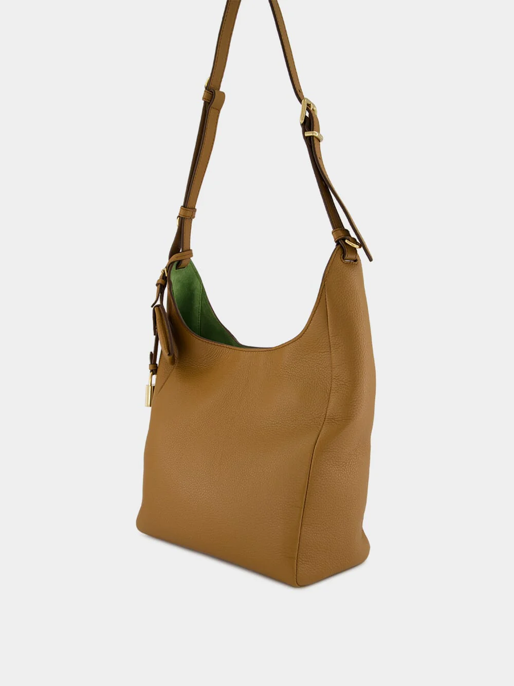 Caramel Calf Leather Hobo Bag - Image 4