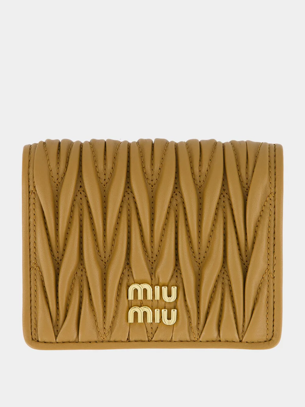 Caramel Matelassé Leather Wallet