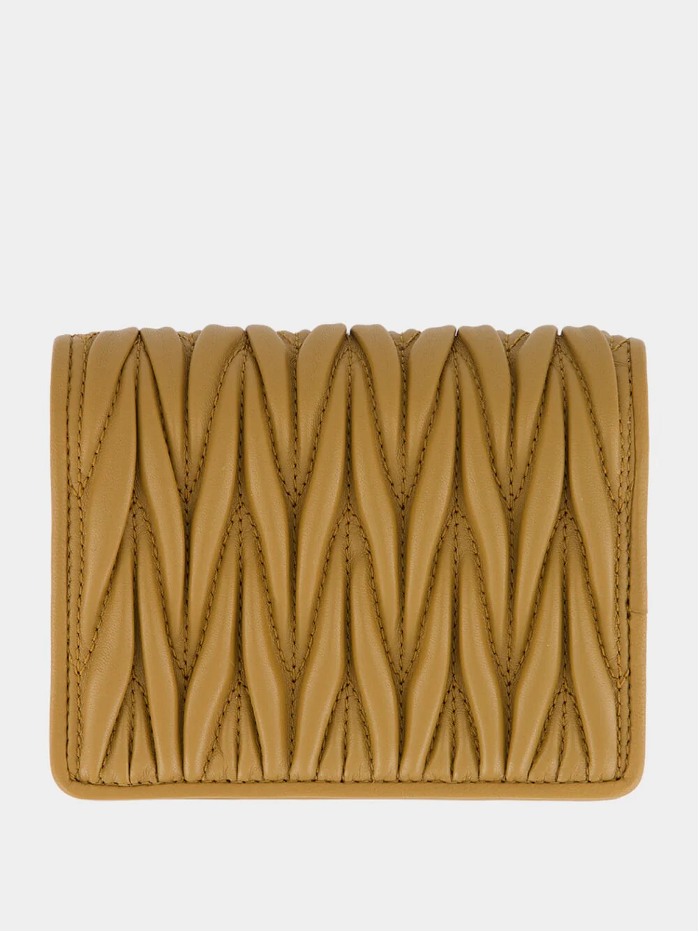 Caramel Matelassé Leather Wallet - Image 2