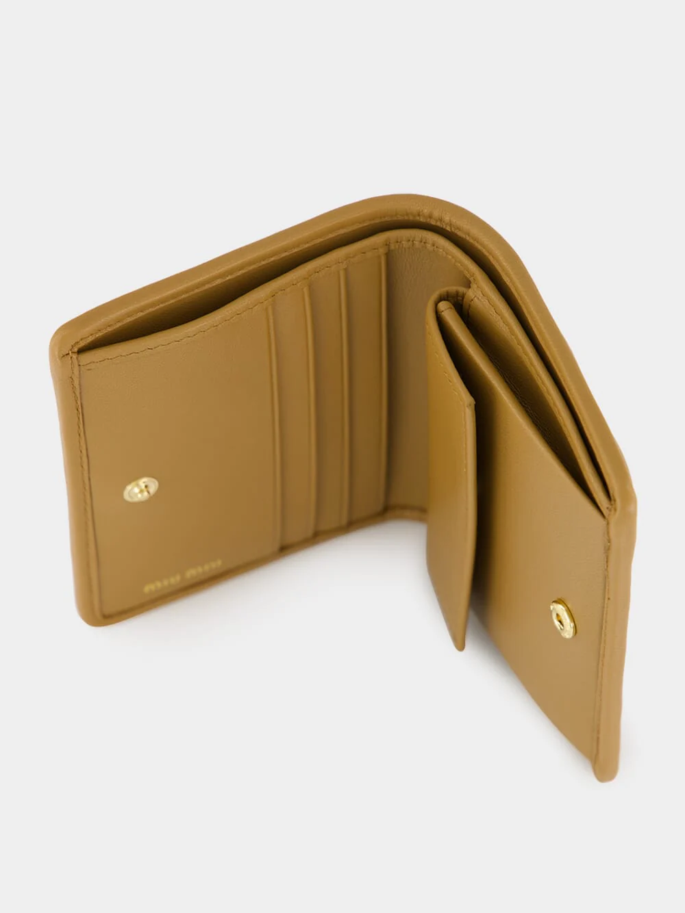 Caramel Matelassé Leather Wallet - Image 3