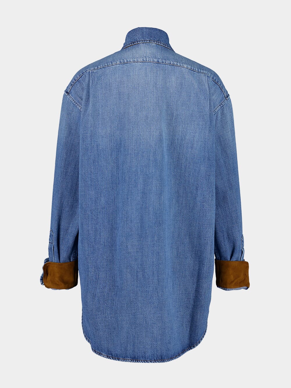 Celeste Blue Long-Sleeve Denim Shirt - Image 2