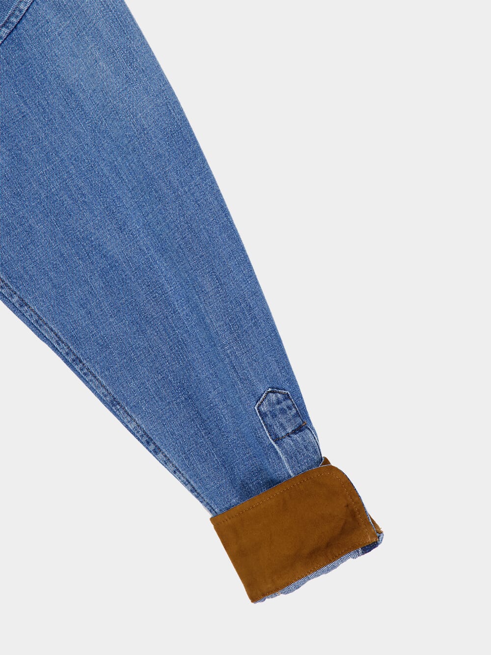 Celeste Blue Long-Sleeve Denim Shirt - Image 4