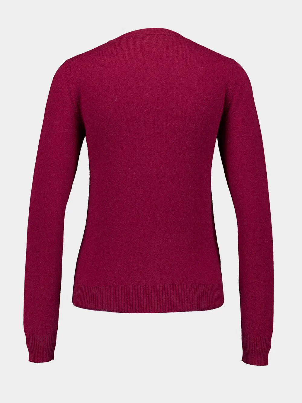 Amaranth Cashmere Knit Cardigan - Image 2