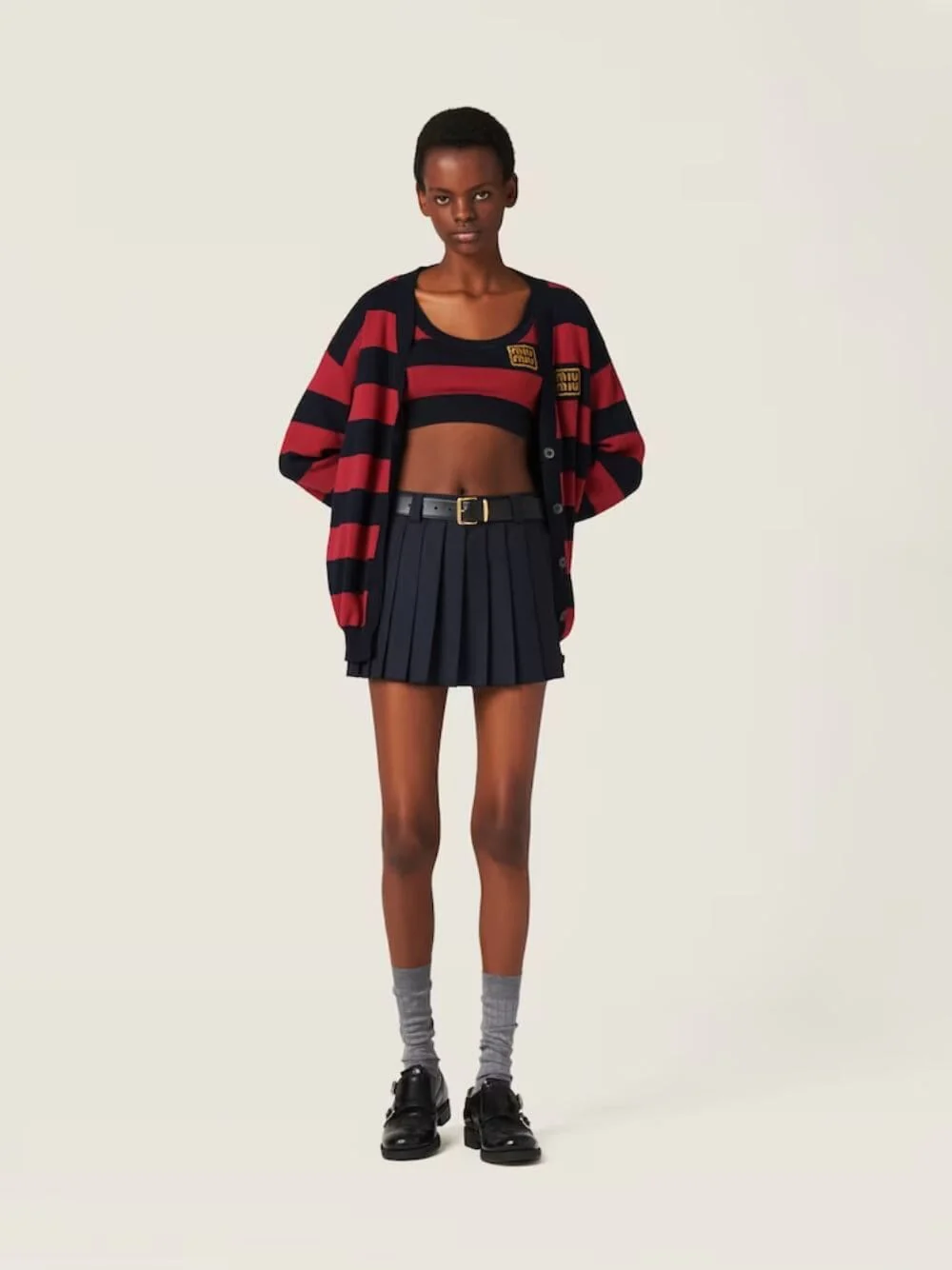 Cropped Knit Top - Image 2