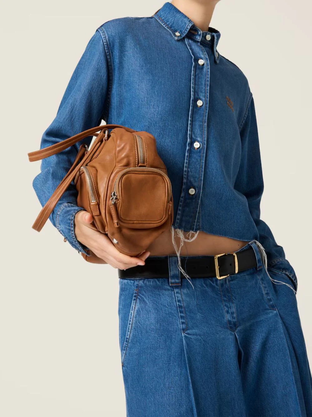Navy Denim Shirt - Image 2