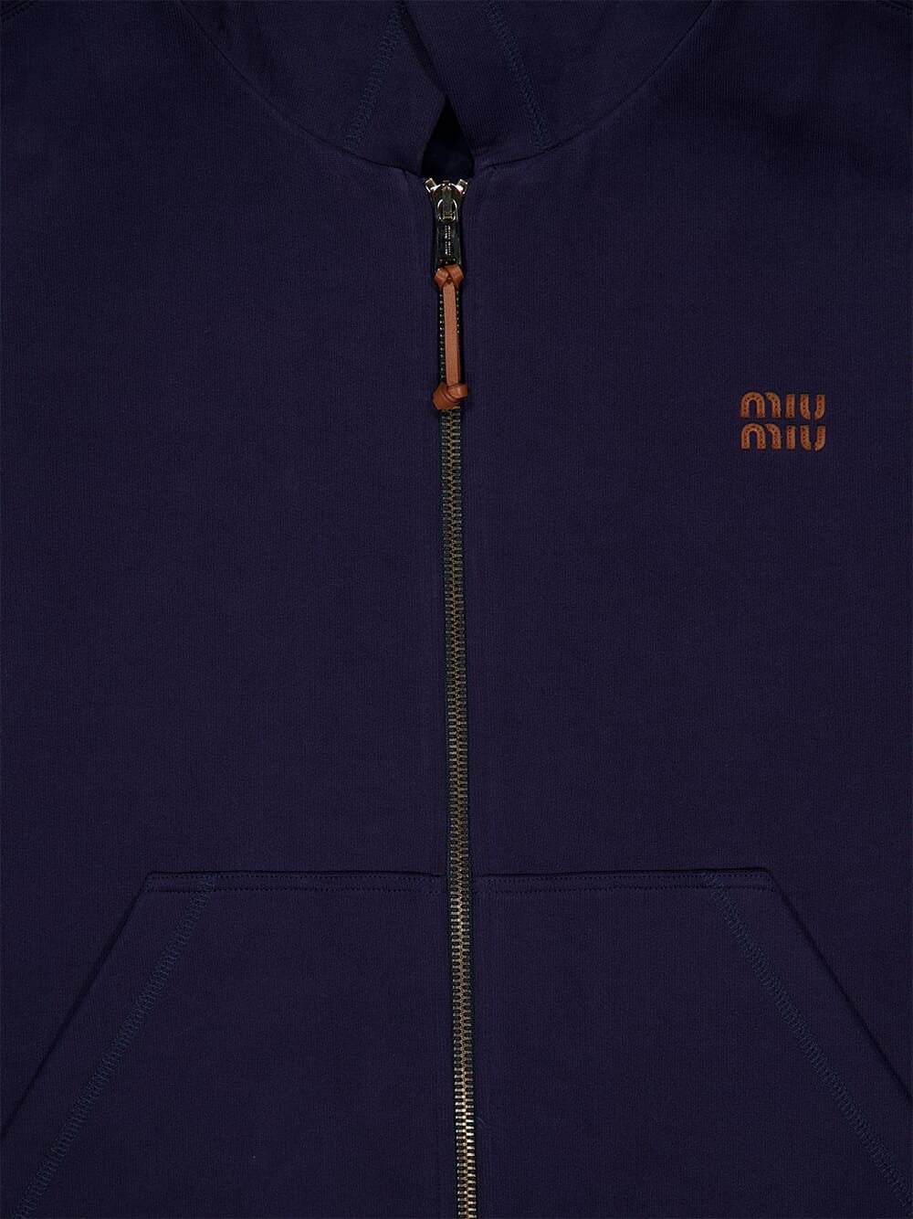 Navy Jersey Hoodie Jacket - Image 5