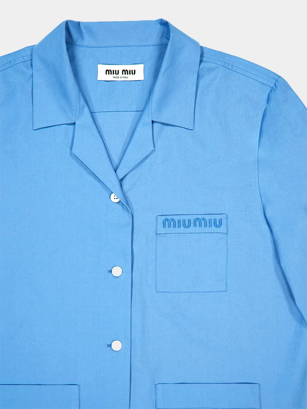Sapphire Blue Poplin Shirt - Image 5