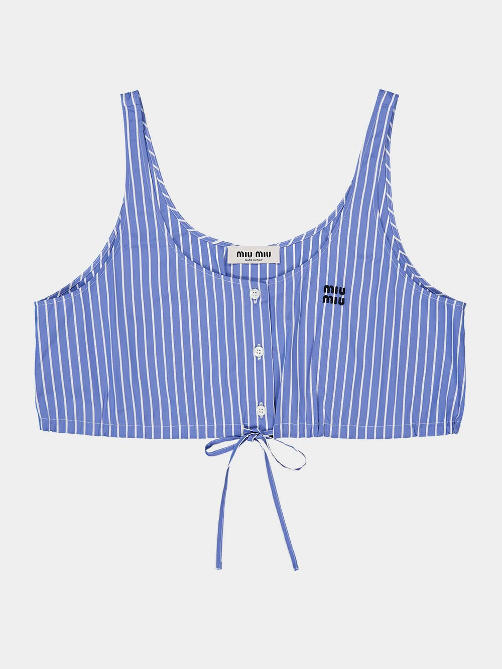 Sapphire Blue Striped Cotton Top - Image 5