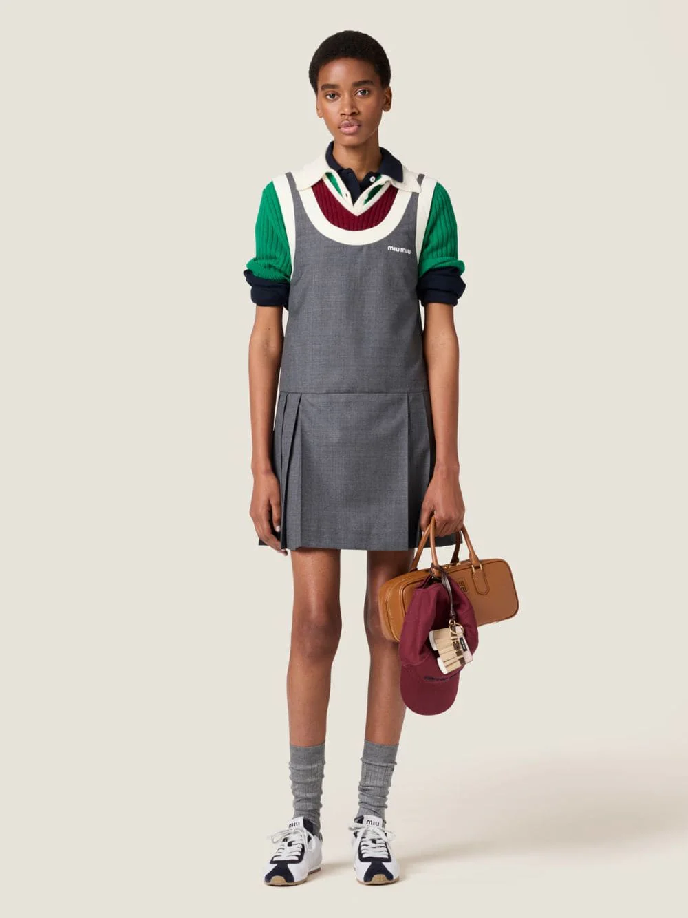 Slate Grey Grisaille Mini Dress - Image 2