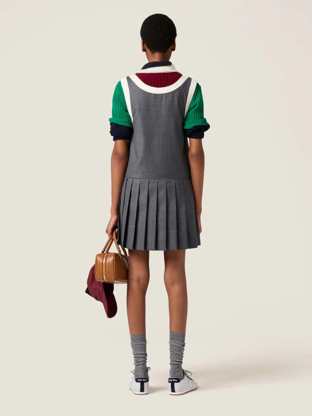 Slate Grey Grisaille Mini Dress - Image 4