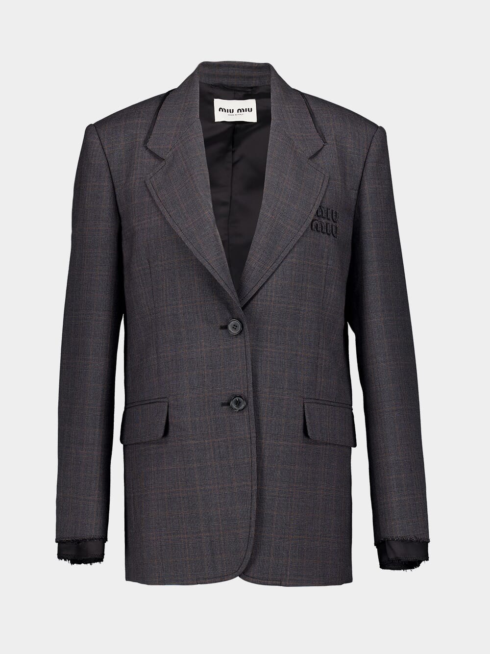 Slate Grey Prince of Wales Checked Jacket - Image 2