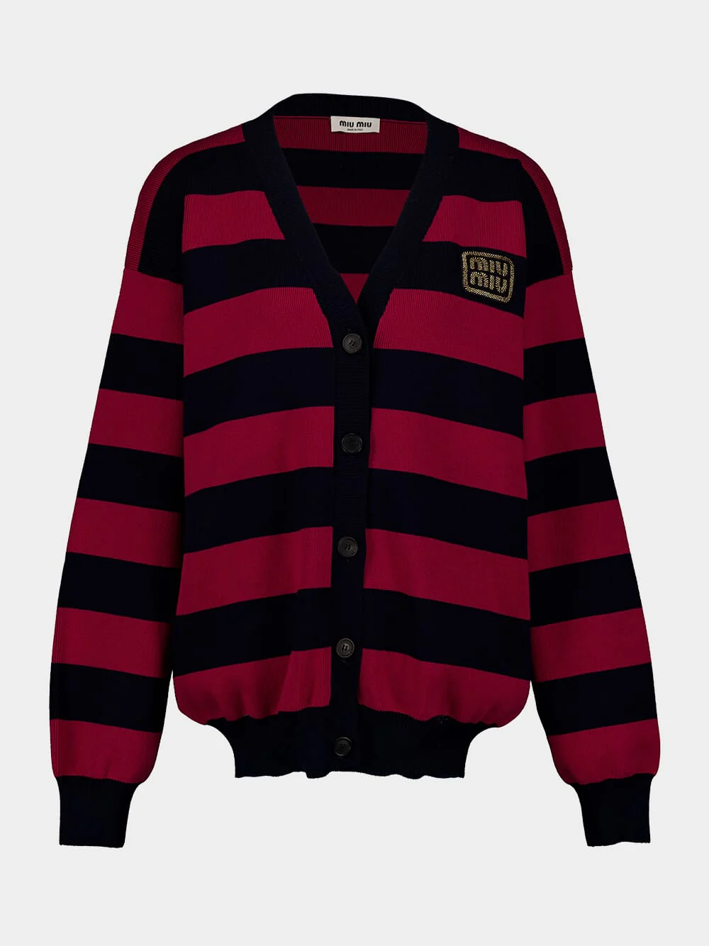 Striped Knit Cardigan - Image 2