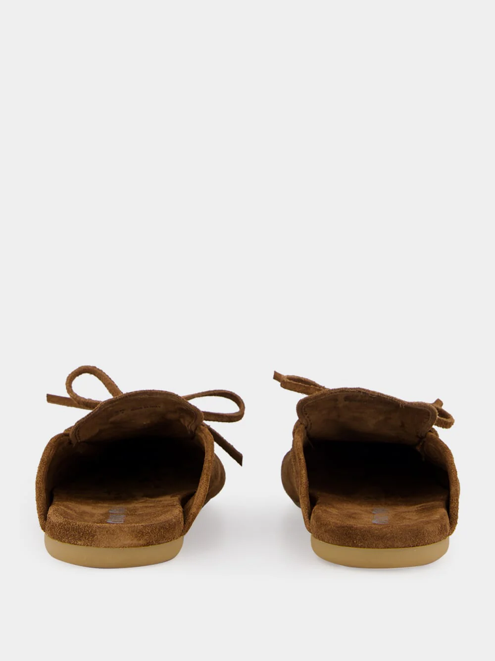 Cocoa Brown Open Heel Leather Loafers - Image 5