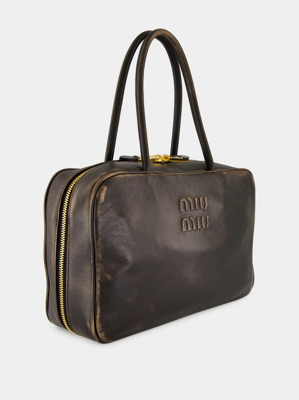 Coffee Brown Beau Nappa Leather Bag - Image 3