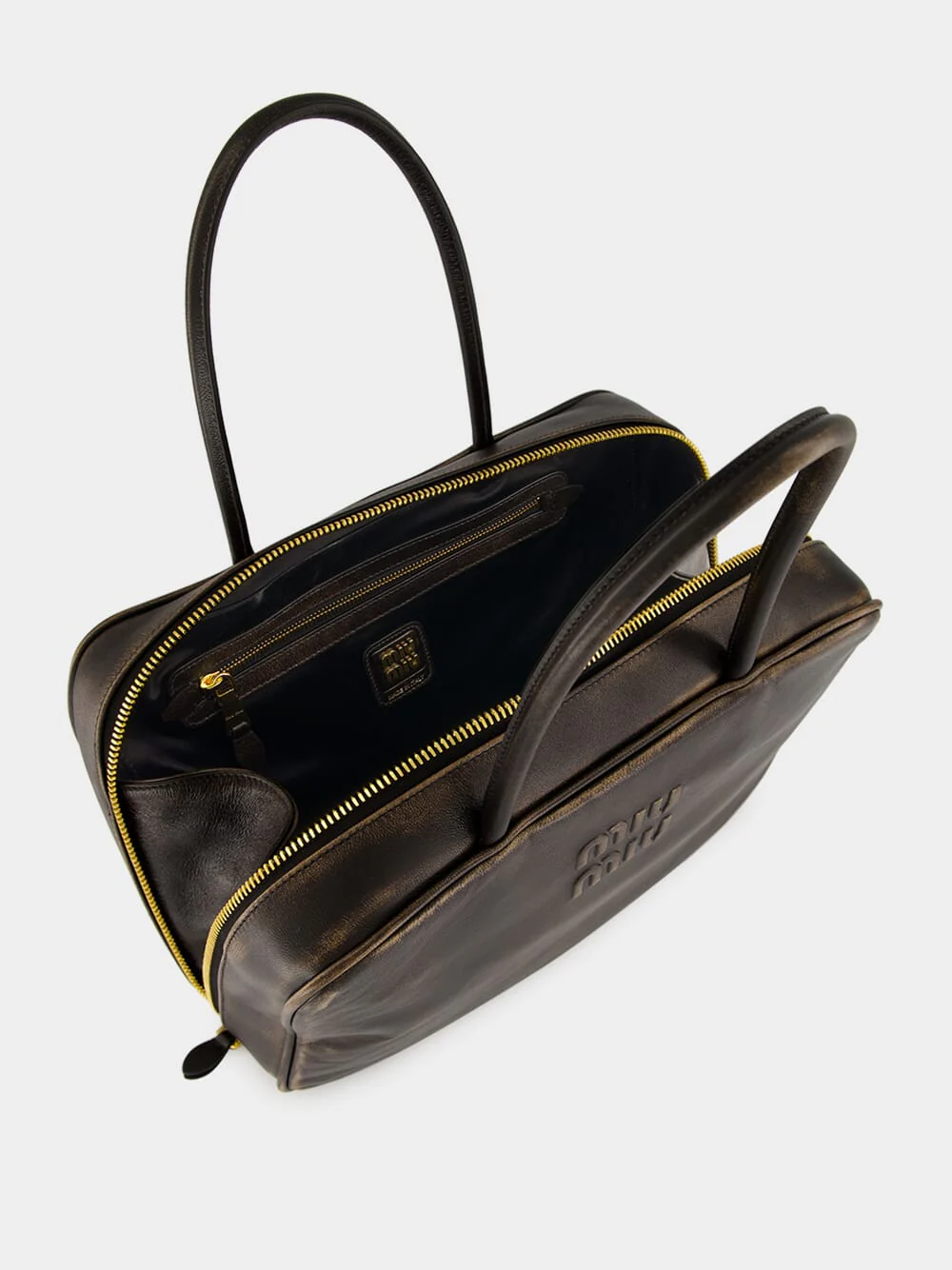 Coffee Brown Beau Nappa Leather Bag - Image 6