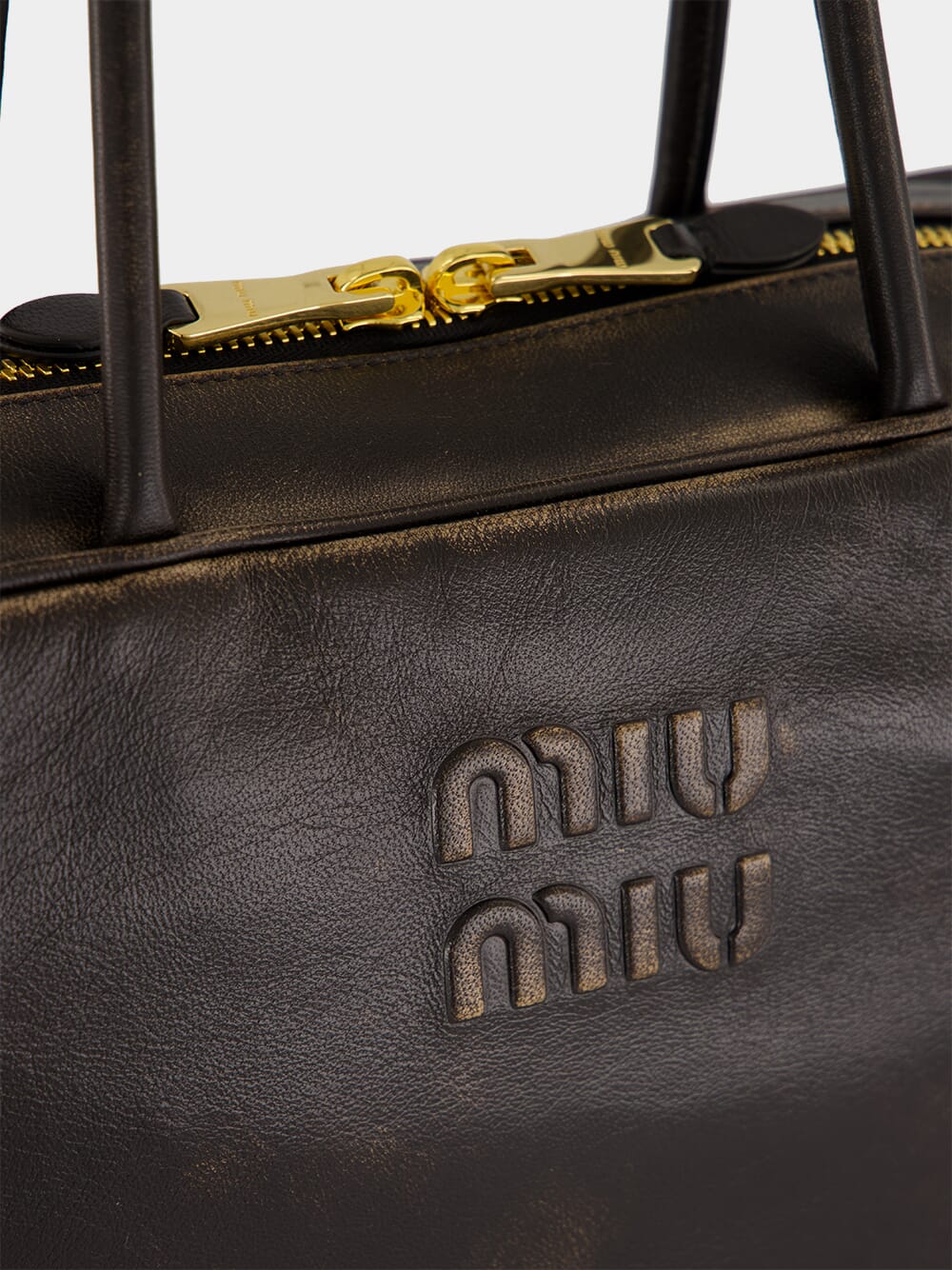 Coffee Brown Beau Nappa Leather Bag - Image 7