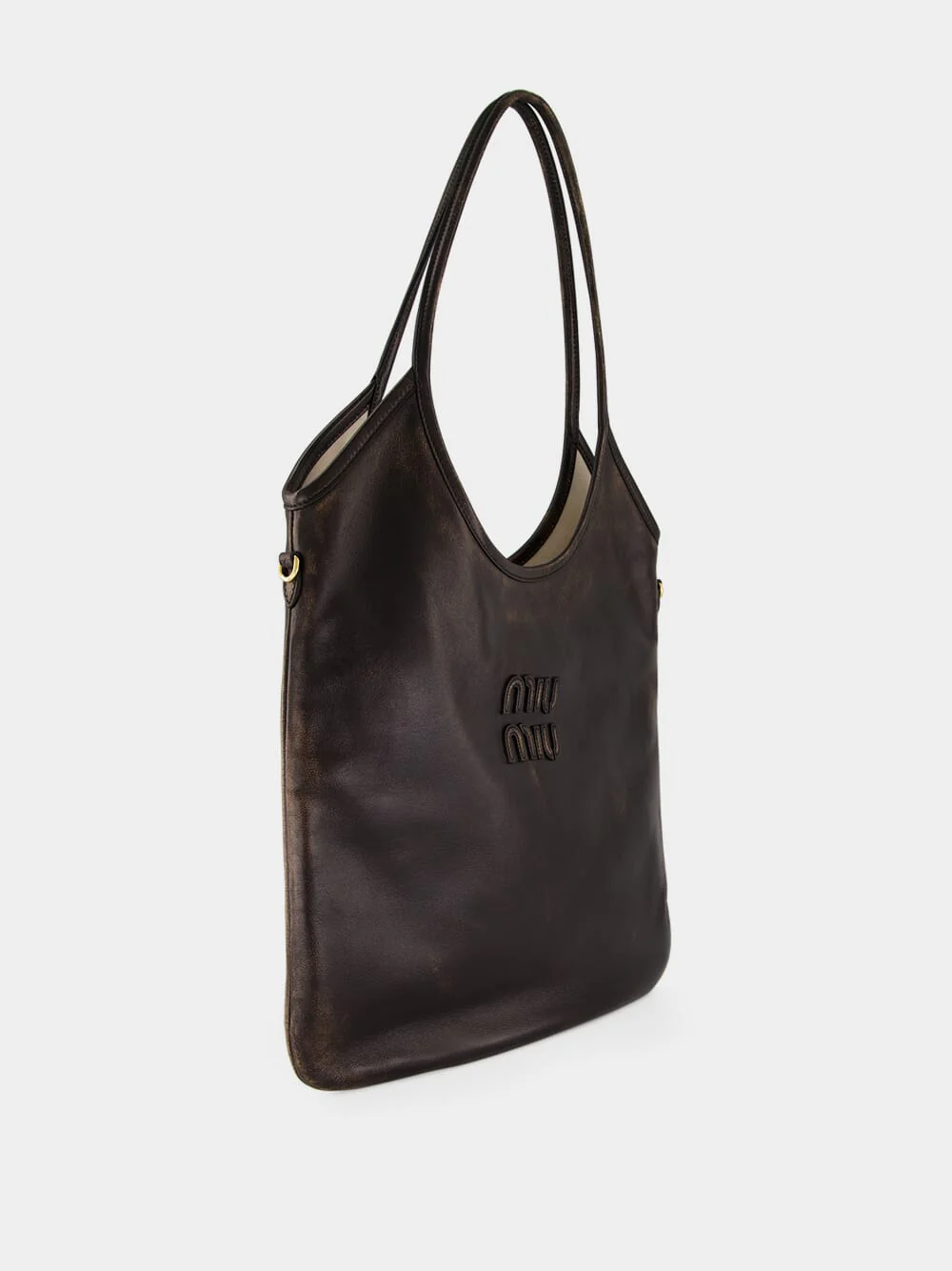 Coffee Brown Ivy Leather Shoulder Bag - Image 2