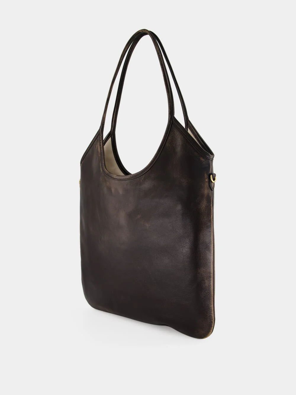 Coffee Brown Ivy Leather Shoulder Bag - Image 4