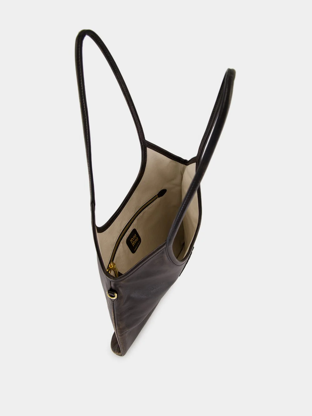 Coffee Brown Ivy Leather Shoulder Bag - Image 5