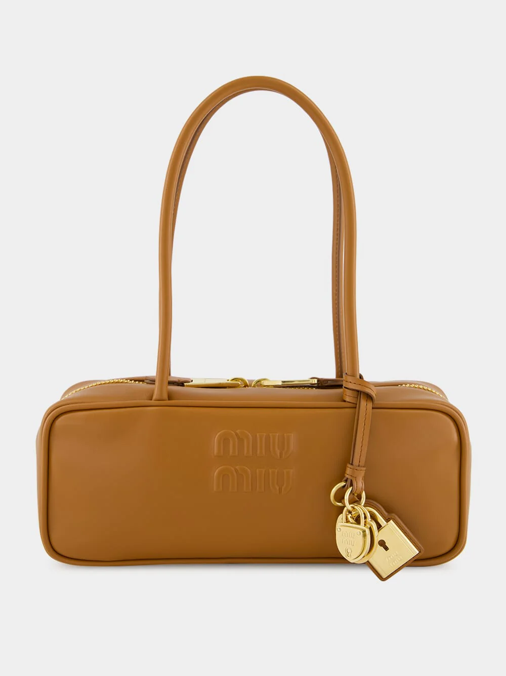 Cognac Leather Beau Top-Handle Bag