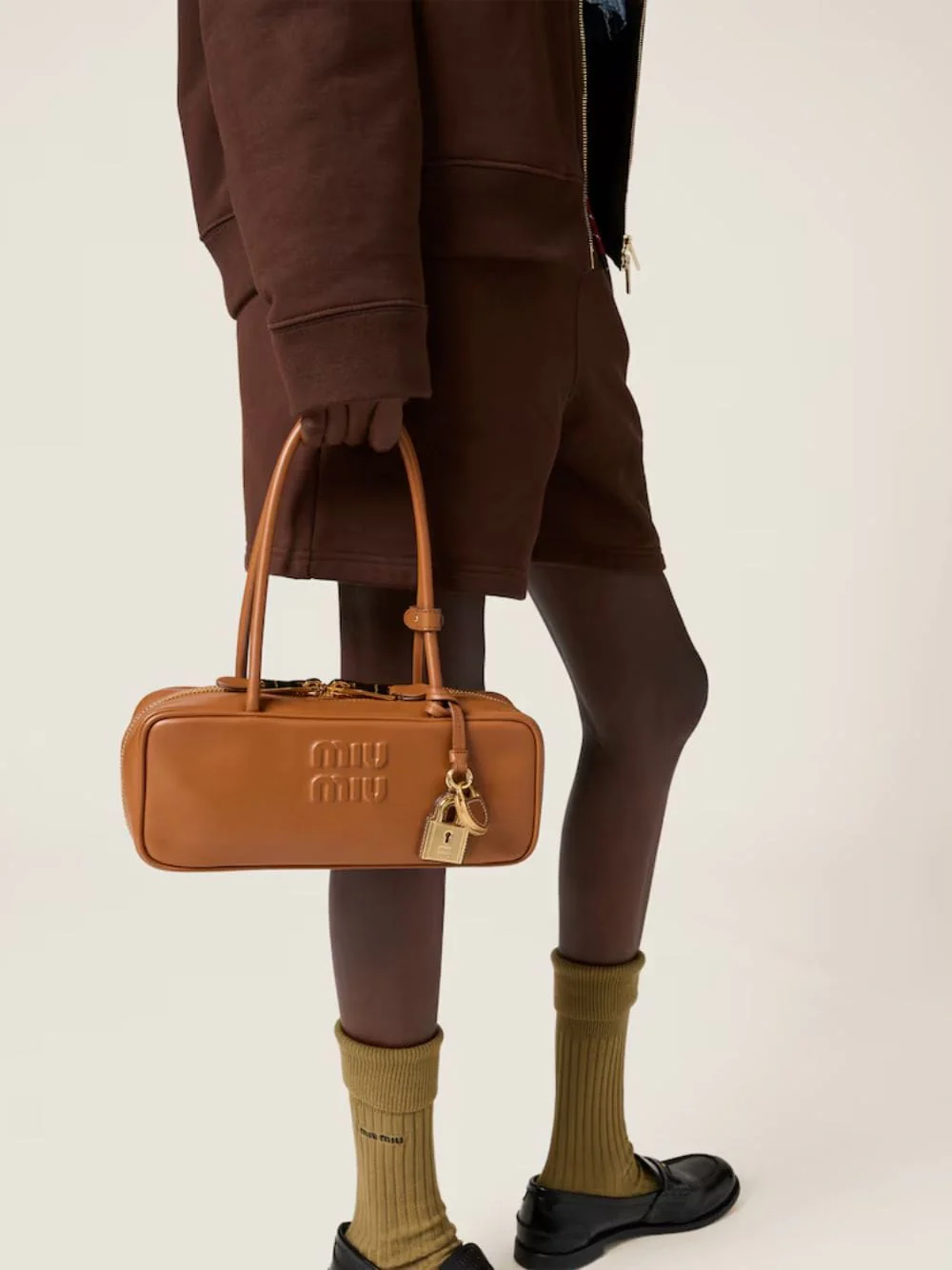Cognac Leather Beau Top-Handle Bag - Image 4