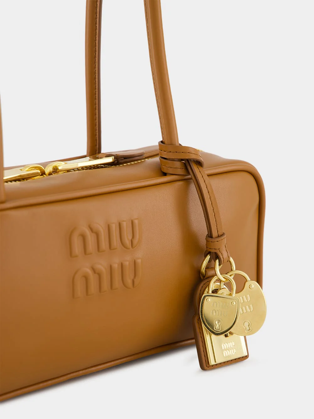 Cognac Leather Beau Top-Handle Bag - Image 8