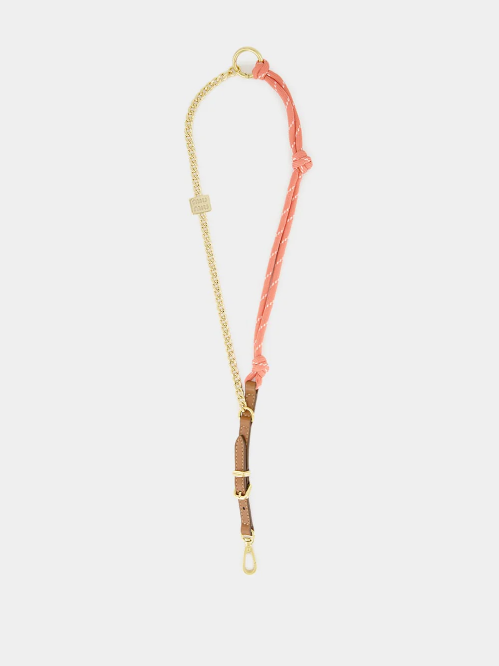Cognac Tamaris Leather Cord and Metal Trick