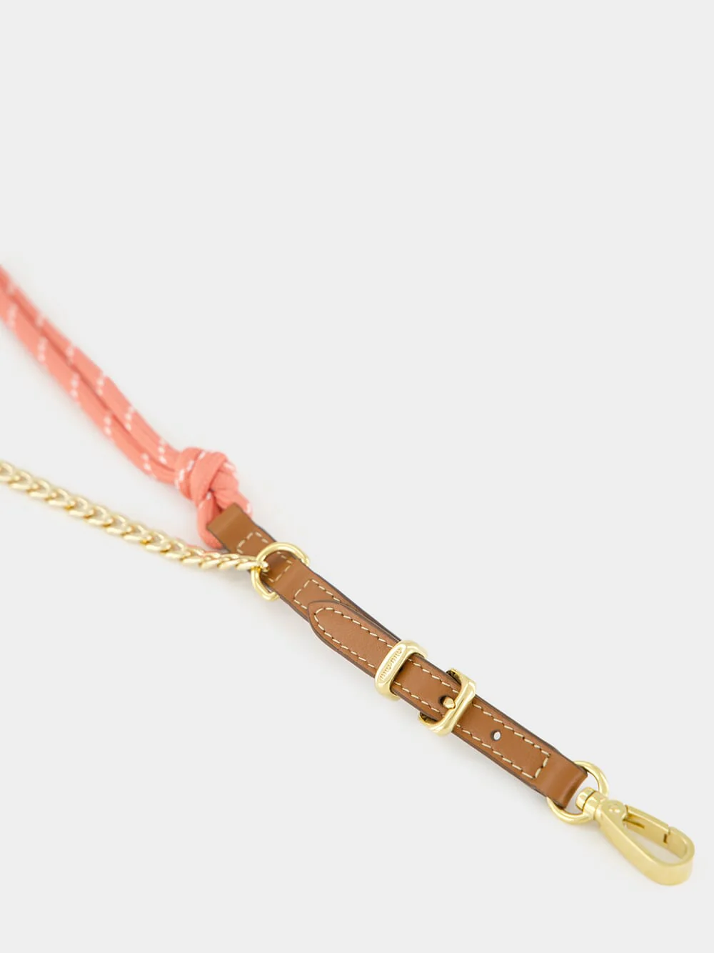 Cognac Tamaris Leather Cord and Metal Trick - Image 2