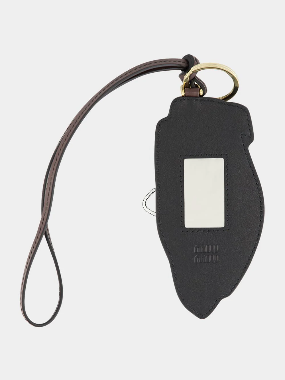 Cognac White Penny Loafer Leather Keychain - Image 3