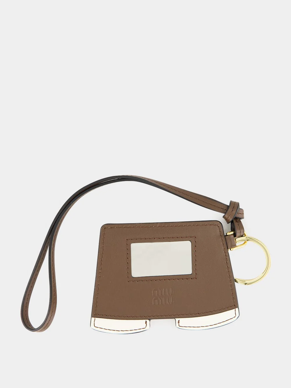 Cord Leather Mini Skirt Keychain - Image 3