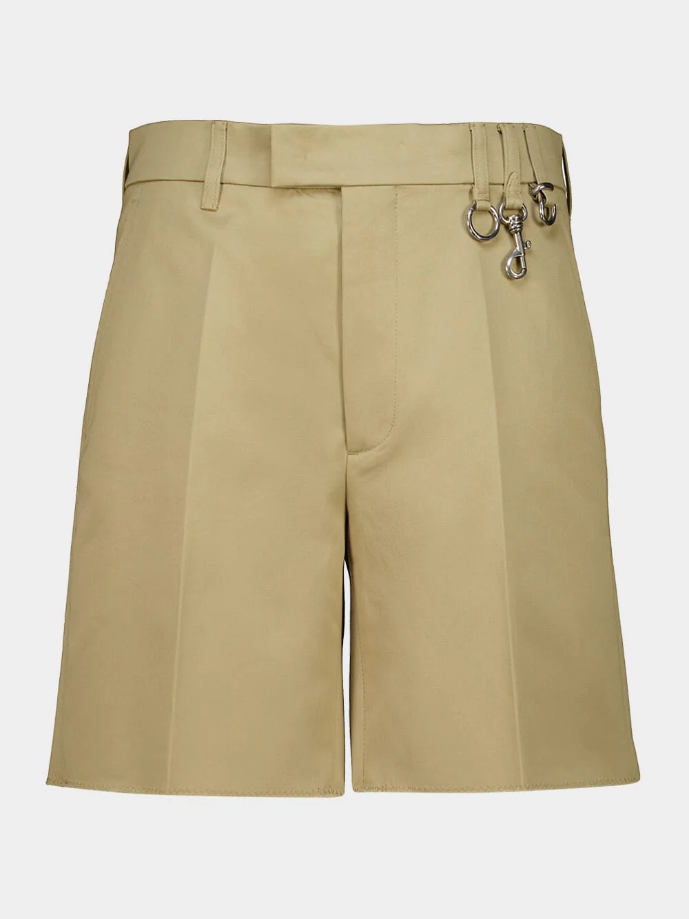 Corda Beige Decorated Cotton Shorts