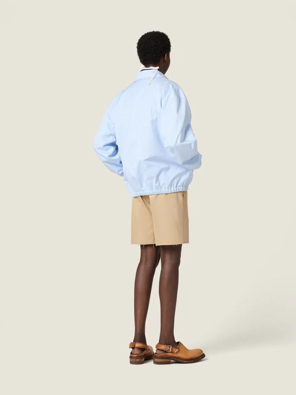 Corda Beige Decorated Cotton Shorts - Image 4