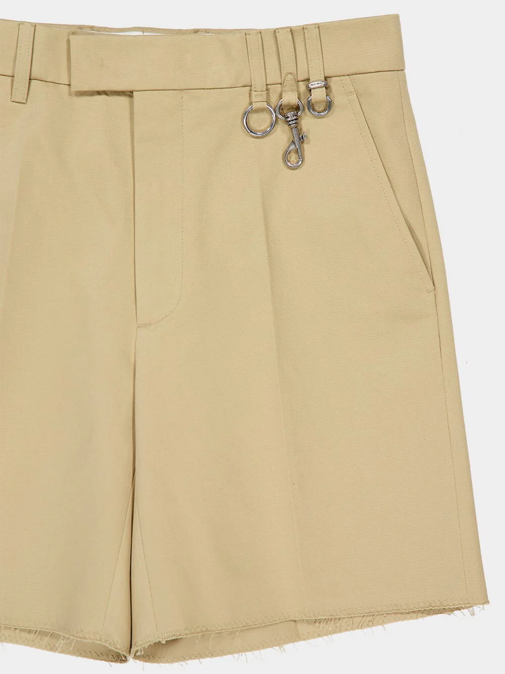 Corda Beige Decorated Cotton Shorts - Image 5