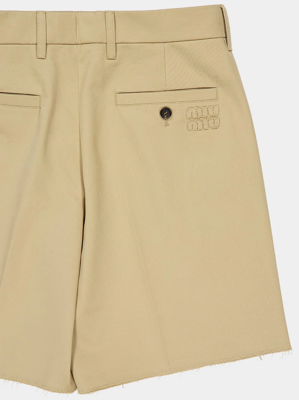 Corda Beige Decorated Cotton Shorts - Image 6
