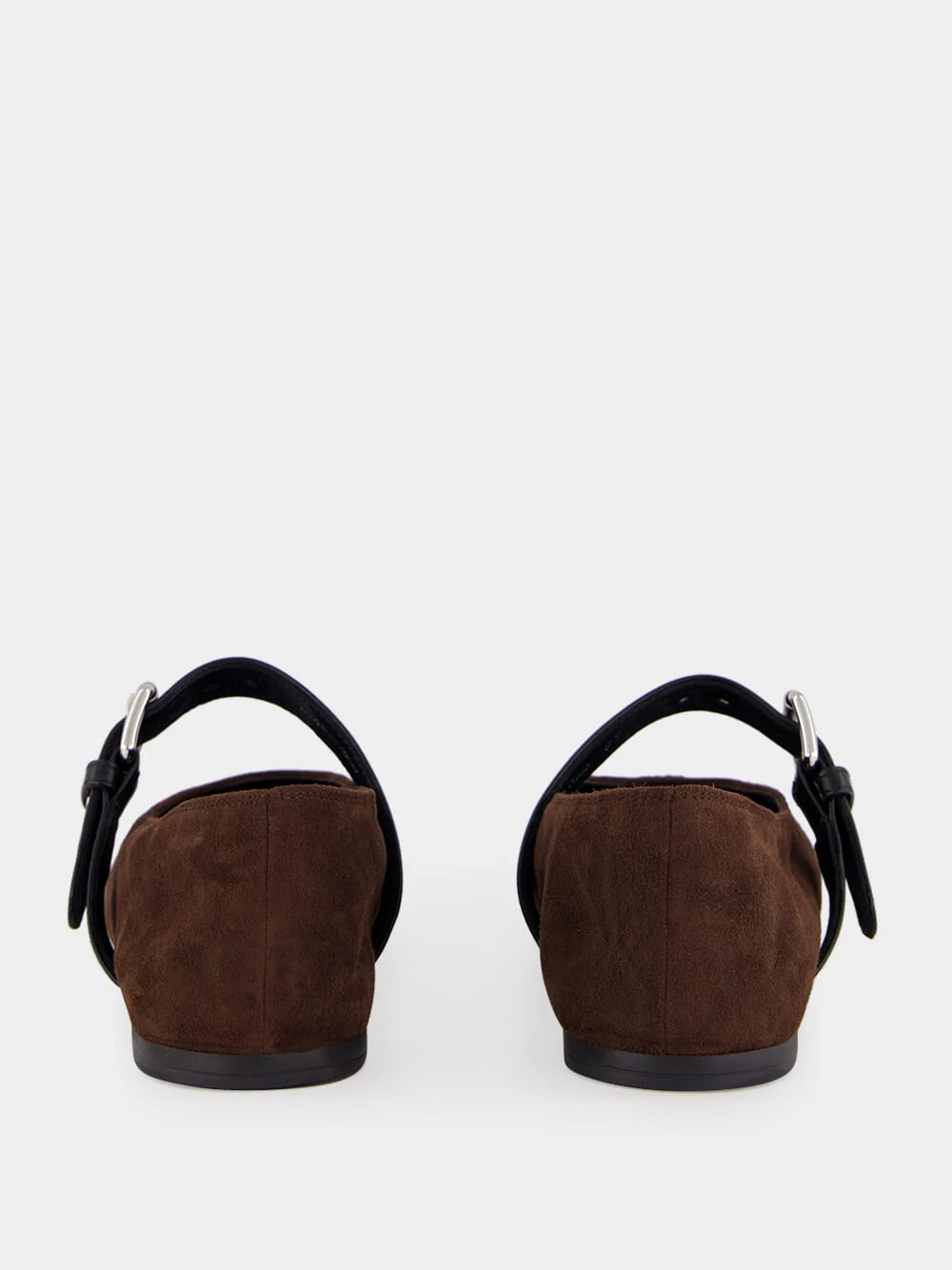 Dark Brown Suede Ballerinas - Image 5