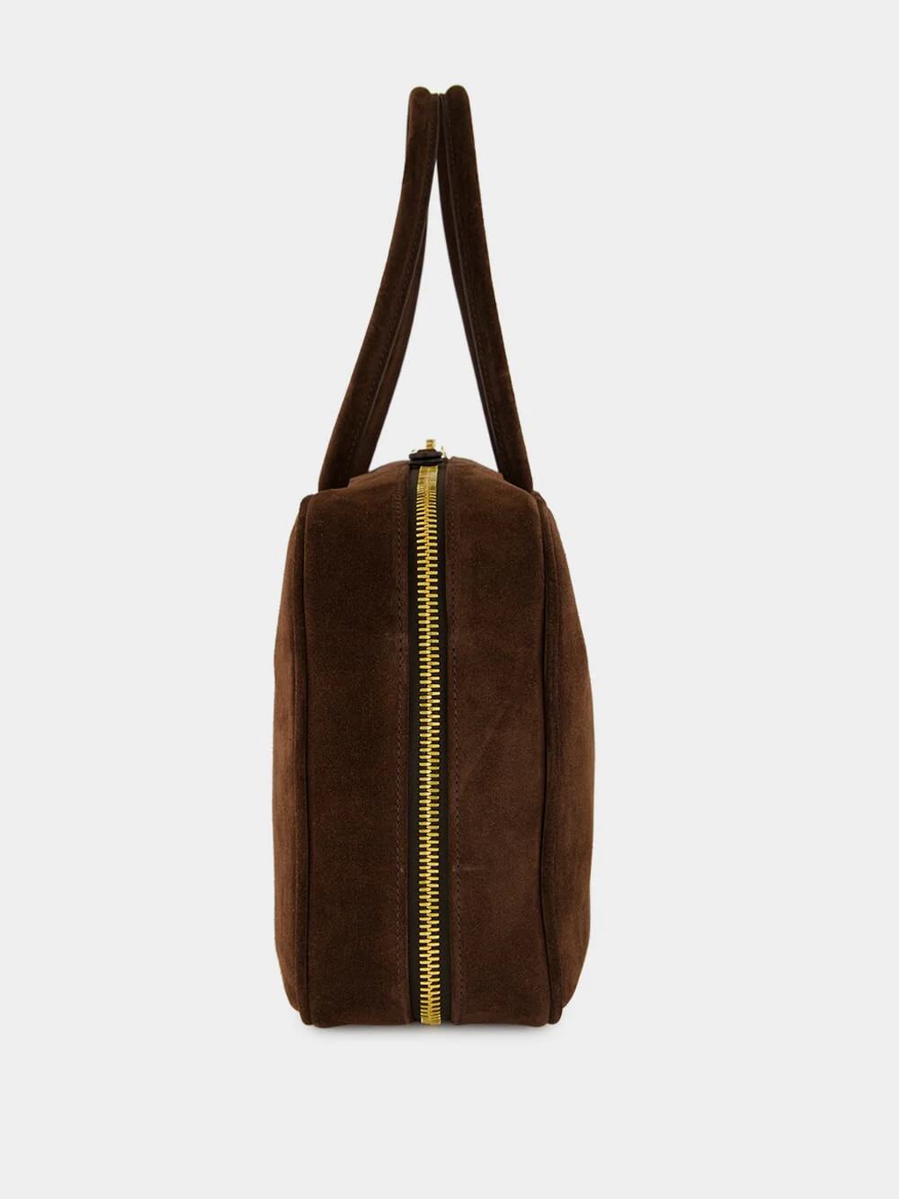 Dark Brown Suede Beau Bag - Image 3