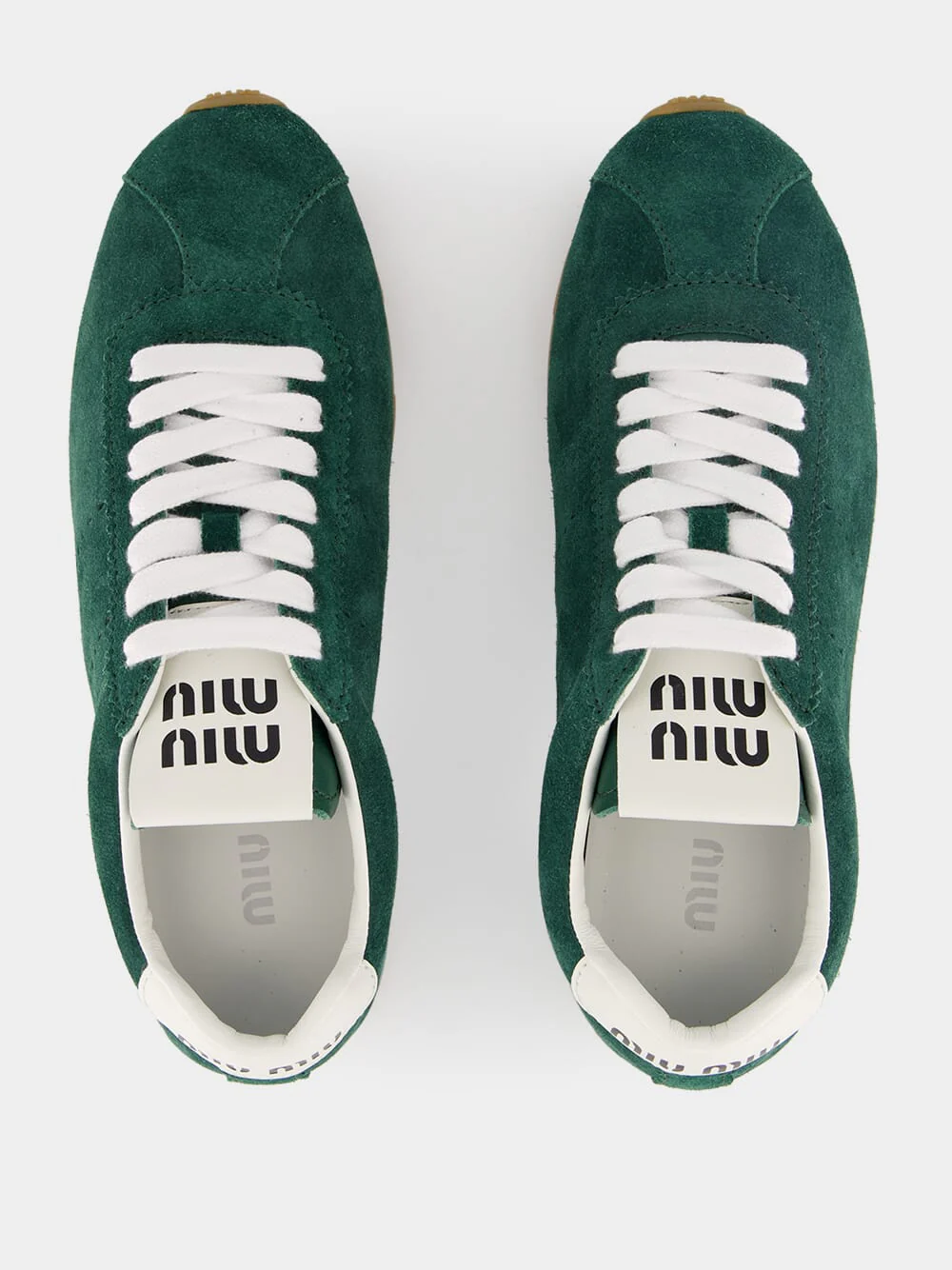 Green Plume Suede Sneakers - Image 4