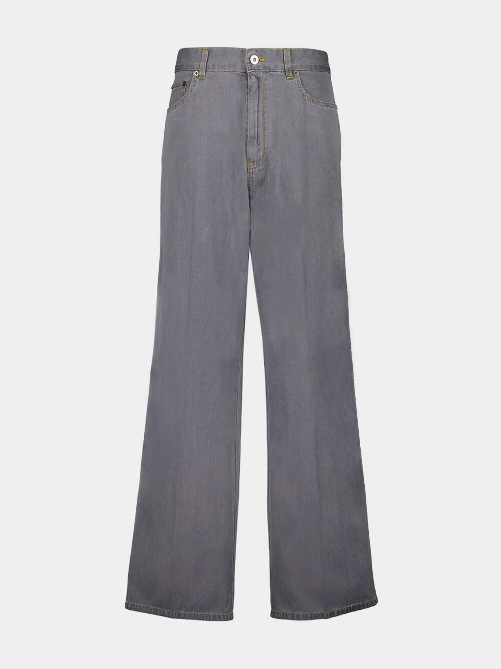Grey Chambray Loose-Fit Denim Jeans - Image 2